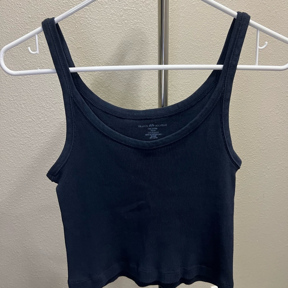 Navy Brandy Melville Ribbed Tank Top
